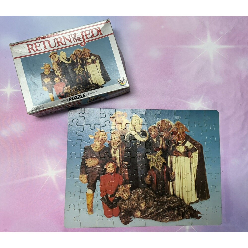 Star Wars Return Of The Jedi Puzzle 70 Pc 1983 Vintage Jabba’s Palace Complete
